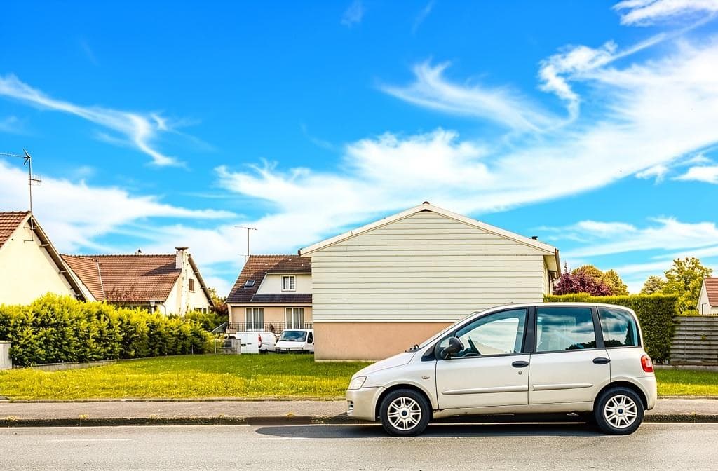 Example exterior listing photo after generative AI sky replacement; inspect details before publishing